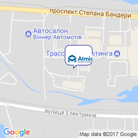 Атмик на карте