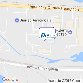 Атмік на мапі