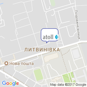 Атолл Україна на мапі