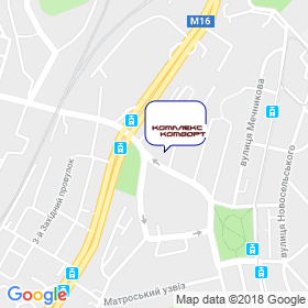 Комплекс Комфорт на мапі Комплекс Комфорт на мапі