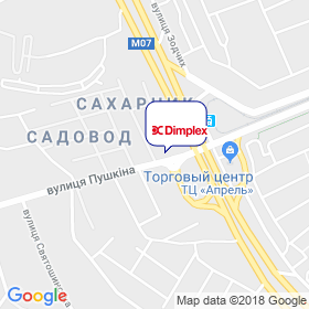 Димплекс на карте