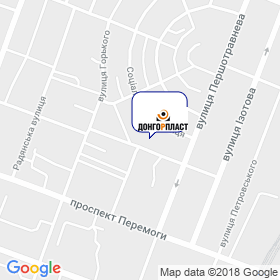 Донгорпласт на карте Донгорпласт на карте