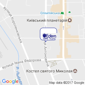 Эдем на карте