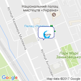 Эгида на карте Эгида на карте