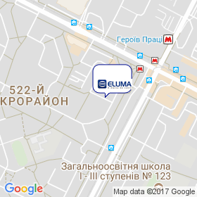 Елума-Україна на мапі