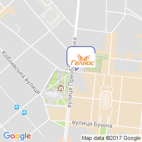 Геліос на мапі