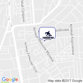 Голубой кит на карте