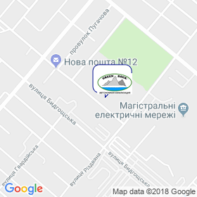 Зелена Скеля на мапі