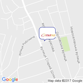 Італгаз на мапі