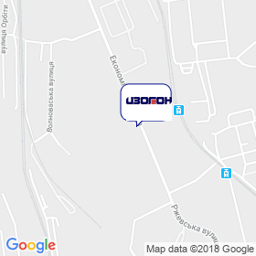 Изолон на карте