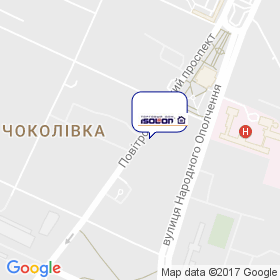 Изолон на мапі