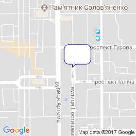 Климат Маркет на мапі