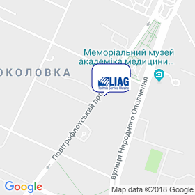 Лиаг Техник Сервис Украина на карте Лиаг Техник Сервис Украина на карте