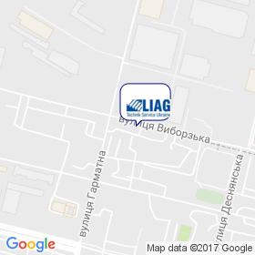Лиаг Техник Сервис Украина на карте Лиаг Техник Сервис Украина на карте
