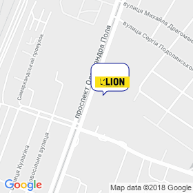 Лион на карте