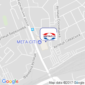 Метал П на мапі Метал П на мапі