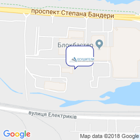 Осушувачі на мапі