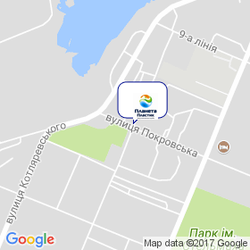 Планета Пластик на мапі