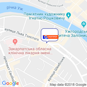 Скорпіон на мапі