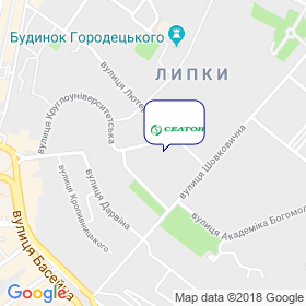Селтон на мапі