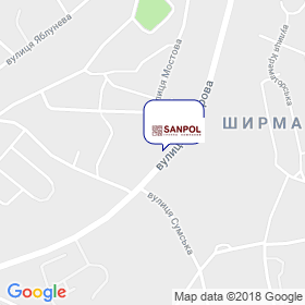 Санпол Україна на мапі