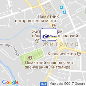 ДП Софиевка-Житомир на карте