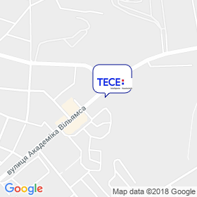 ТЕСЕ Украина на карте