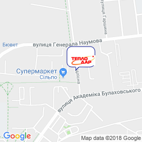 Теплодар на карте
