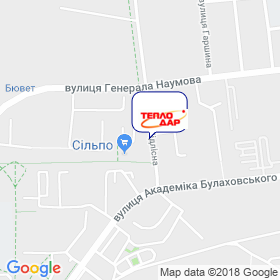 Теплодар на мапі