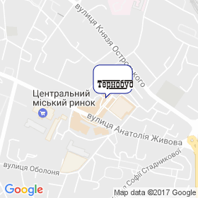 Тернобуд на мапі