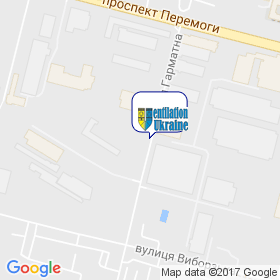 Вентиляция Украины на карте