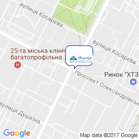 Водобур на мапі Водобур на мапі