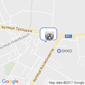 Водолей на мапі