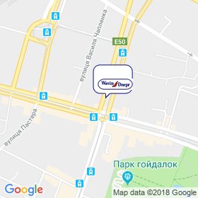 Вавiн Днепр на мапі