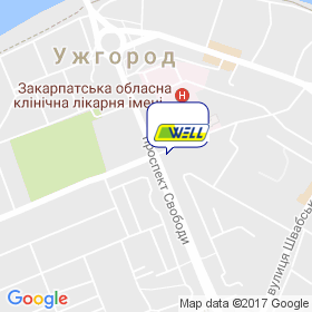 Велл на мапі Велл на мапі