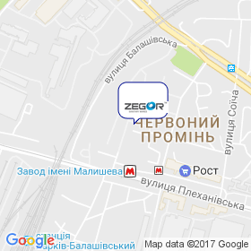 ZEGOR Україна TM на мапі ZEGOR Україна TM на мапі