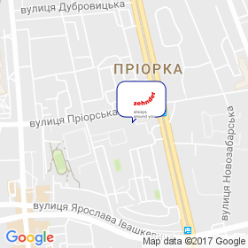 Представництво `Цендер ГмбХ` на мапі