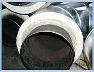 Труба стальная, теплоизолированная пенополиуретаном в оболочке СПИРО диаметром 32/90 – 1220/1400 мм.