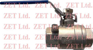 Кран шаровой нж резьбовой ZET (AISI316, AISI304) ВВ ду15-50