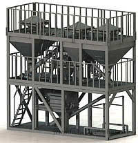 Лестницы, площадки и опорные металлоконструкции