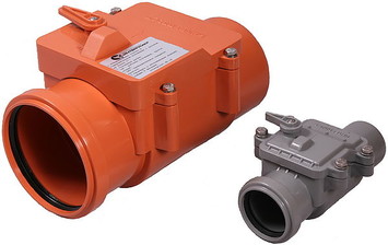 Обратный (запорный) клапан ПП для внутренней и наружной канализации, D 110, 50, Интерпласт