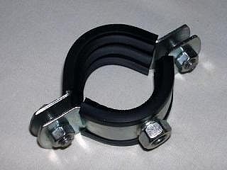 Хомут с гайкой М10 D 70-80 мм