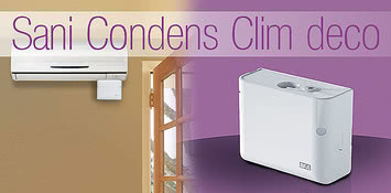 Насос санитарный для откачивания стоков бытовых кондиционеров SANICONDENS Clim Deco (SFA) Франция