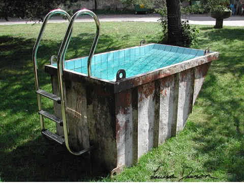 Вторичное применение для уличного бассейна
