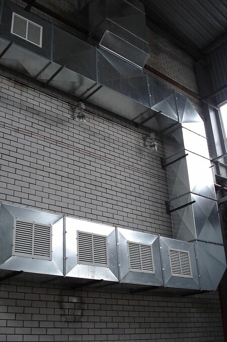 Приточная вентиляция производственного цеха