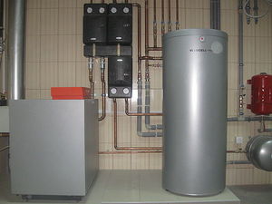 Котел газовый Viessmann + бойлер Viessmann+ насосные группы Meibes — Акватех Котел газовый Viessmann + бойлер Viessmann+ насосные группы Meibes — Акватех