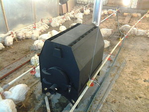 Печь КН-200 в птичнике &mdash; Войников