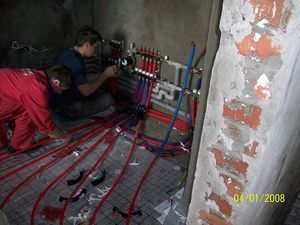 Система отопления, теплый пол, дом 600 кв.м., с. Крюковщина, Киевская обл. &mdash; Дана-Сервис