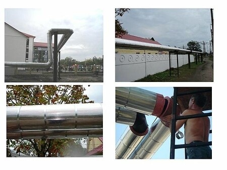 Утепление теплотрассы в г. Днепропетровске