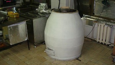 Мобильный тандыр из кирпича в металлическом кожухе. &mdash; КазакОчаг